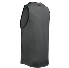 $25 Under Armour Mens Heatgear Loose Tech Tank Top Shirt Color Black Gray Small