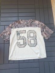 Hollister Boxy Fit Camo Mesh Crew Neck Short Sleeve T-Shirt Men’s M