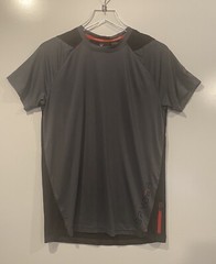 Spyder Mens Black Gray Breathable Quick Dry Performance T-shirt Top Size Medium