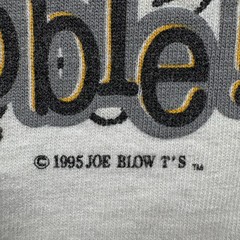 Vintage 1995 Joe Blow T-Shirt Mens 2XL White Cotton Bent Rim Cafe Basketball