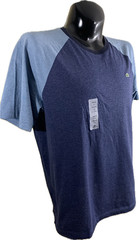 Lacoste Shirt Mens Size 6 Large XL NWT Blue Colorblock Raglan Tee Cotton Peru