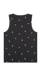 Hurley Men’s Small The One & Only Graphic Tank Top Soft Cotton Pineapple Black