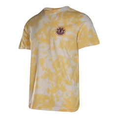 Element Men’s T-Shirt Yellow Tie-Dye Four Elements Solid Graphic S/S (S13)