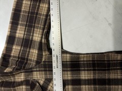 Jachs New York Flannel Shirt Brown Tan Plaid Men’s XL Thick Fleece