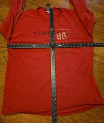 Vintage Tommy Hilfiger Long Sleeve T Shirt Mens XLarge Red Y2K 85 USA Y2k 90’s