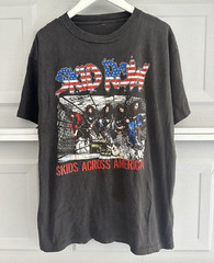 Vintage 80s Skid Row “Skids Across America” World Tour 89/90 XL shirt