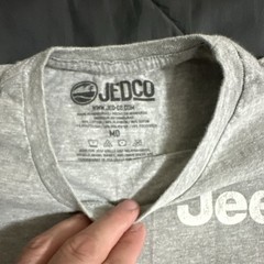 Jeep Men’s Gray “An American Tradition” Graphic Logo T-Shirt Crew Neck Medium