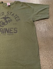 Bayside Men’s United States Marines The Few The Proud 100% Cotton Made In USA XL