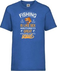 Fishing Is Like Sex Great Funny Humour Novelty T Shirt Various Colours And Sizes