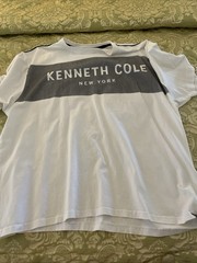 Kenneth Cole New York Men’s Size XL Crew Neck T-Shirt White 2024 EUC
