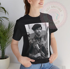 Huey P. Newton with Rifle T-Shirt ✩ Black Panther Party Tee ✩ Black Power! BLM!