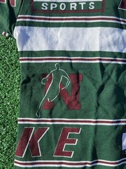 VTG 90s Nike Team Sports AOP Polo Shirt XL Made USA Nike Air Rare
