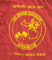 Vintage 80s Lake Superior State College “Spring Run Off” Road Race Tee