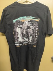 rank 45 Black Medium t-shirt With Bull
