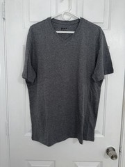NWOT-Pact-Men’s Organic SoftSpun Essential V-Neck Tee-Med Grey Heather- (LARGE)