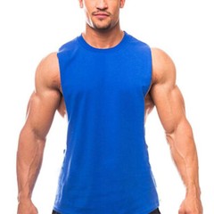 Men’s Cotton Bodybuilding Gym Tank Tops Workout Stringer Sleeveless Shirts Vest
