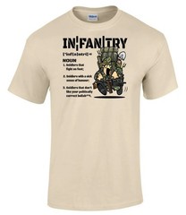 Infantry Definition Funny Soldier Humour Military Veteran T-Shirt