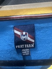 Phatfarm NYC Shirt Color-block Alma Mater Classic American Flava Y2K Hip Hop 2XL