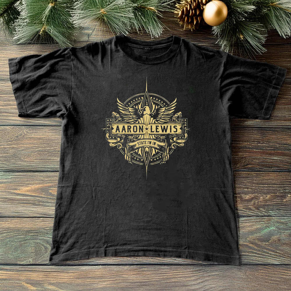 Aaron Lewis Logo Black Cotton Shirt Full size S-5XL Unisex TH220