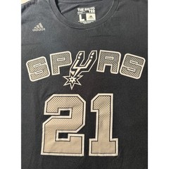 San Antonio Spurs Tim Duncan #21 Adidas T-Shirt Size L