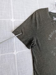 Under Armour Freedom Wounded Warrior Project Shirt Mens Small Gray Spots Rread*