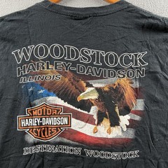 Vintage Harley Davidson Tank Top Mens 2XL Black Wolf Bear Sleeveless Cropped 90s