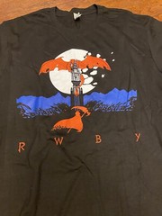 RWBY Ruby T-shirt Anime Monty Oum Black Graphic Fandom Tee Size L