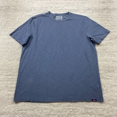 Faherty Shirt Large Blue Sunwashed Outdoor Prep Organic Casual Heather Hiking