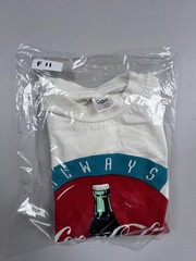 Vintage Coca-Cola Shirt Mens XL White Always Bottle Graphic Tee Soda Advertising