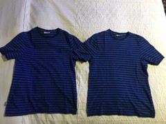 IKEA “SET OF 2” BLUE SHORT SLEEVE “HEY!” CREW-NECK T-SHIRT SIZE:G/H STRAIGHT
