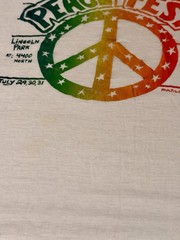 Vintage 1980’s Peace Fest Chicago Band Tees Tour Shirt Lincoln Park Festival
