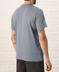 Pact Men’s Softspun Essential Crewneck Tee Small Smoke Blue Shirt Top