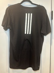 Adidas The Go To Performance Tee Climate Black Logo Size Medium