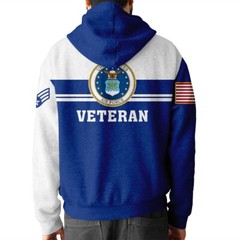 Customized US Air Force Veteran Polo Shirt Military AOP Shirt Full Size S-5XL