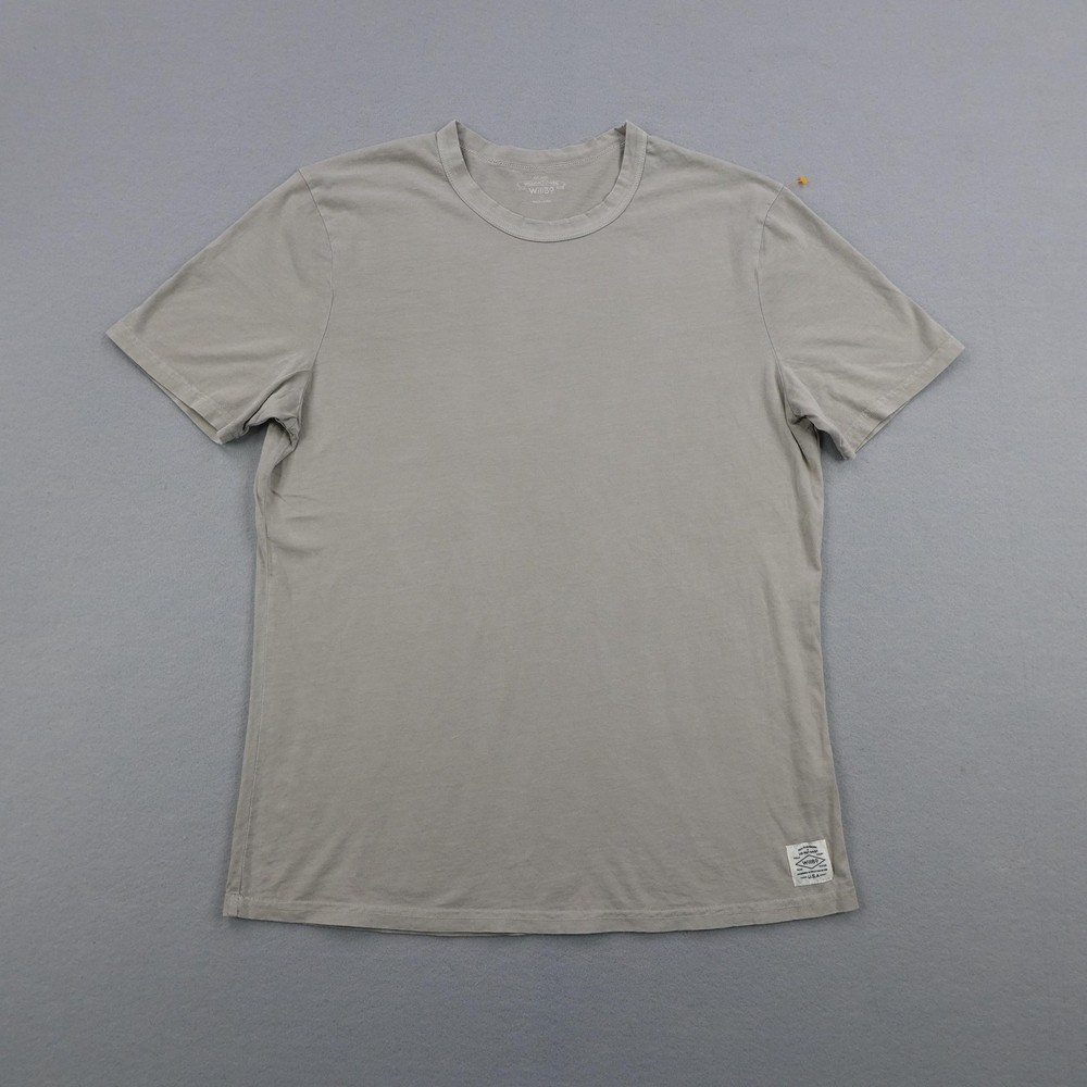WillBO Shirt Mens Large Green Supima Cotton William Bowen Surf USA Minimalist