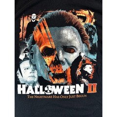 Halloween II Michael Myers Graphic Horror Movie T-Shirt Men’s Medium Black
