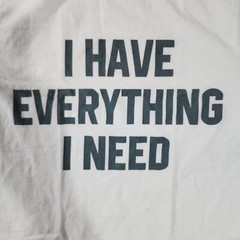 I Have Everything I Need T-shirts Graphic Tee Mens Small White Hanes