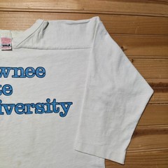 Vintage 80s Shawnee State University Sports Jersey 3/4 Sleeve Shirt USA – Medium
