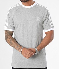 NEW MENS ADIDAS ORIGINALS CALIFORNIA TREFOIL TEE SHIRT ~SIZE LARGE #IA4848 GRAY