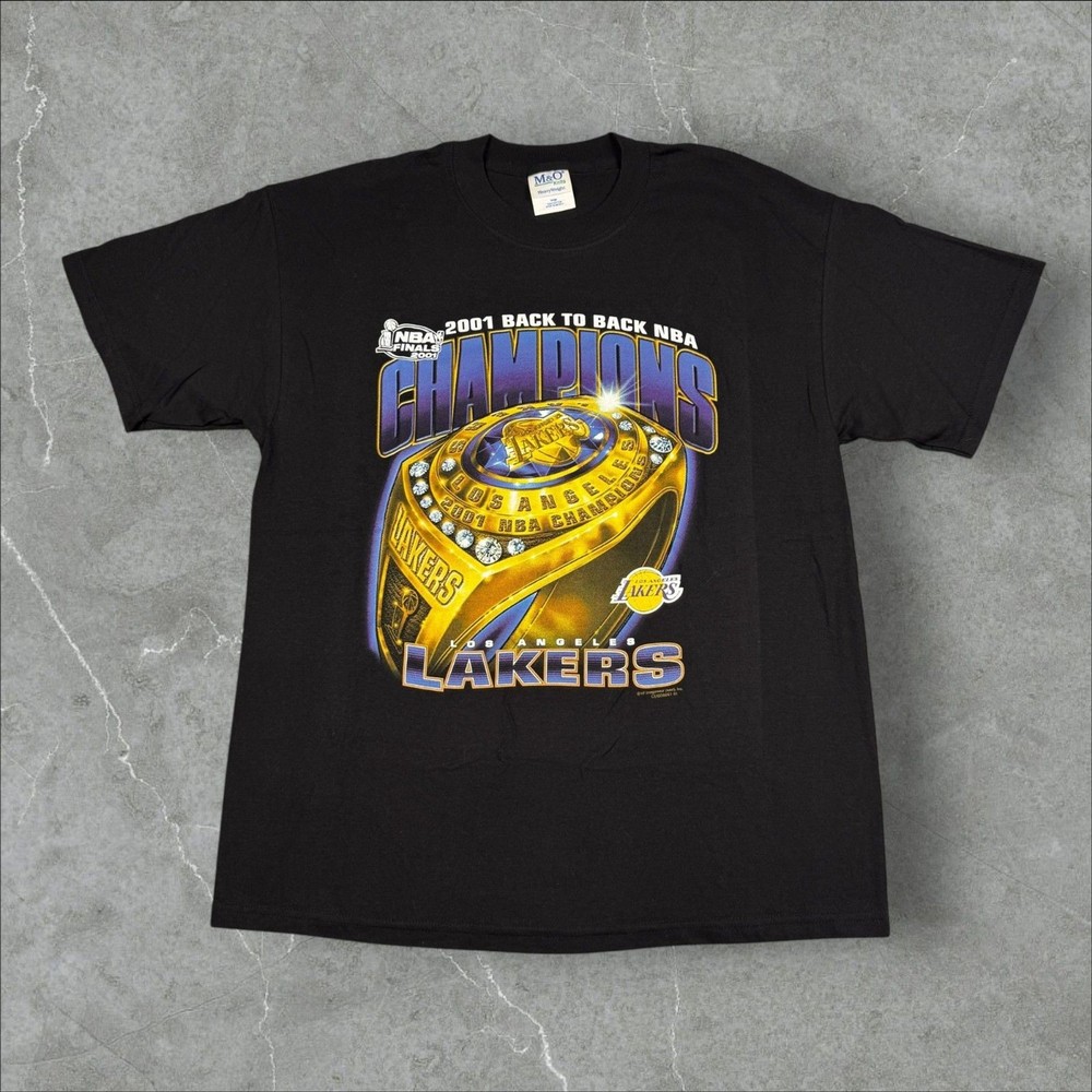 VTG 2001 Los Angeles Lakers NBA Finals Champions Ring VF Imagewear NOS – Large