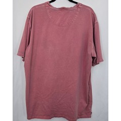 Pendleton T Shirt XXL Mens Pink Cowhide Leather Trim Pocket Short Sleeve Cotton