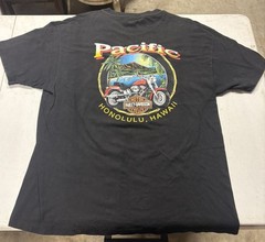 Vintage 90s Harley Davidson T Shirt Mens XL Eagle Pacific Honolulu Hawaii USA