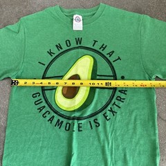 I Know That Guacamole Is Extra Green T-Shirt sz S