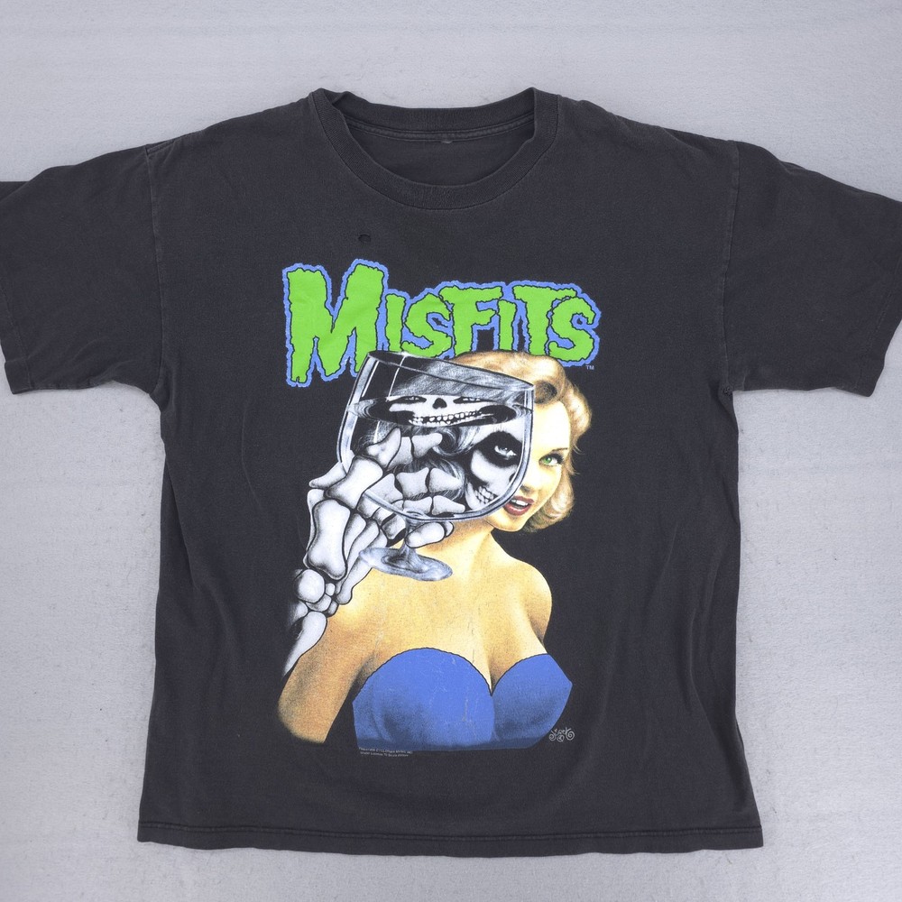 Vintage Misfits Shirt Mens XL Black Die My Darling 20 Years of Terror 1997