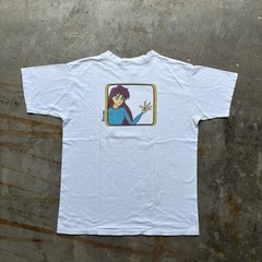 Vintage 90s Hook-Ups Brand Anime 5-10 Skate Shop Tee Size L