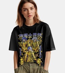 Saint Seiya Shirt Shiryu Tshirt Hyoga T-Shirt Shun Top Ikku Anime Graphic Tee