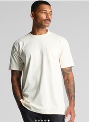 AS Colour Men’s 5027 6.5oz 100% Combed Cotton Classic Pocket Tee Blank White XL