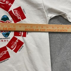 Vintage 1990 Coca Cola of the World International Flags Shirt Rare White XL 90s