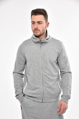 All Saints Mens Zip Thru Funnel Neck Designer Cardigan Sweatshirt Sweater Jacket