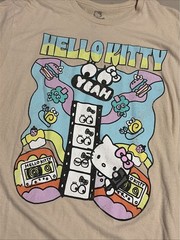 SANRIO Hello Kitty And Friends MOVIES TAN MENS SHIRT SIZE XL NEW